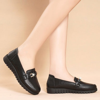 Mocasini plati din piele Cristina Gore Elegant Comfort