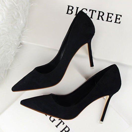 Chic Suede Pointed Heels by Cristina Gore