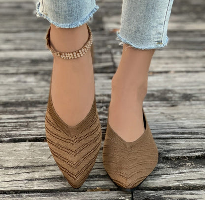 Balerini Cristina cu vârf pătrat - Confortabili și stil jos