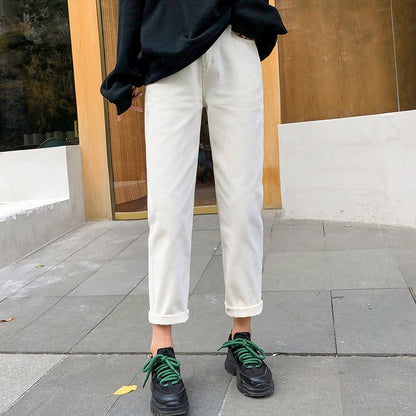 Pantaloni din denim cu croi larg Cristina - Blugi cu croială lejeră