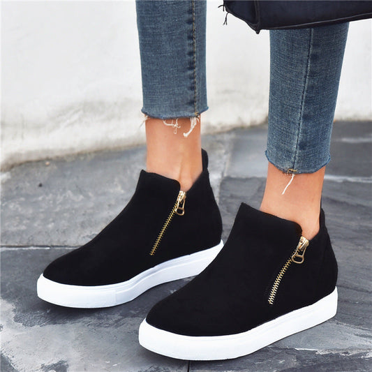 Chic Suede Round Toe Flats by Cristina Gore
