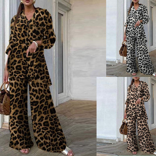 Set Cristina cu imprimeu leopard - Ținută elegantă, lejeră