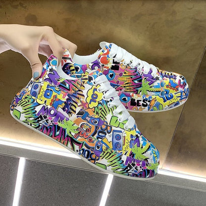 Teniși graffiti Cristina - Stil urban colorat