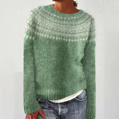 Pulover Cristina - Tricotat cu model geometric