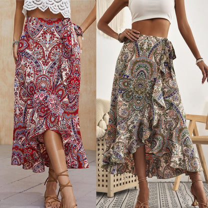 Boho Ruffle Cristina Gore Pinterest-Inspired Skirt
