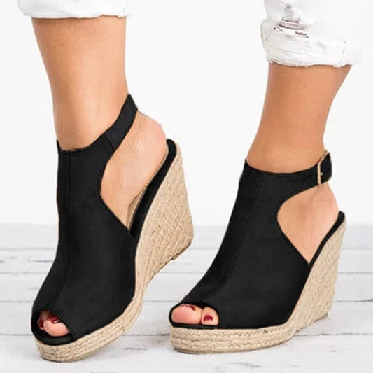 Chic Platform Wedge Sandals Cristina Gore