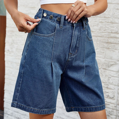 Adjustable Waist Denim Shorts Cristina Gore Women’s