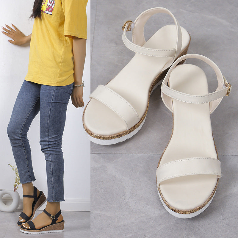 Sandale cu platformă Cristina - stil roman, pentru creșterea înălțimii