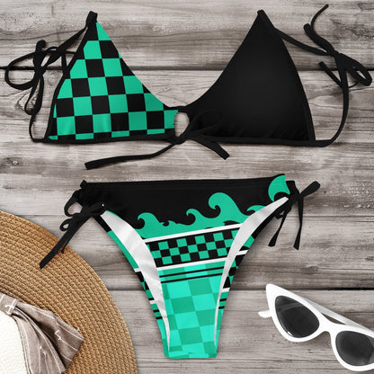 Set de bikini vibrant inspirat de Pinterest, realizat de Cristina Gore