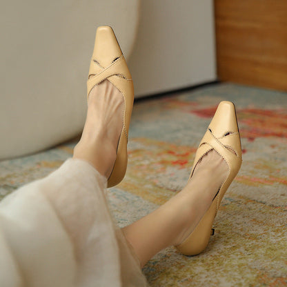 Tocuri elegante din piele de Cristina Gore