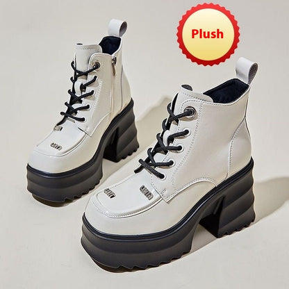 Ghete cu platformă Cristina - Căptușeală din catifea