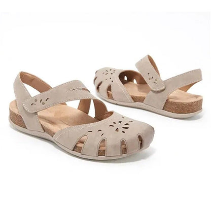 Sandale cu toc Cristina - Design confortabil cu decupaj