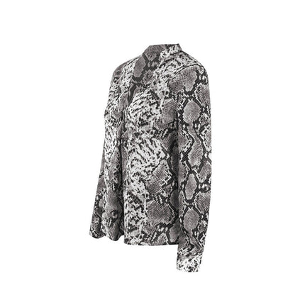 Bluză elegantă cu imprimeu leopard și nasturi Cristina Gore