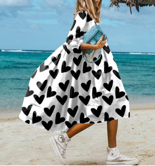 Rochie maxi boemă Cristina - Imprimeu floral îndrăzneț