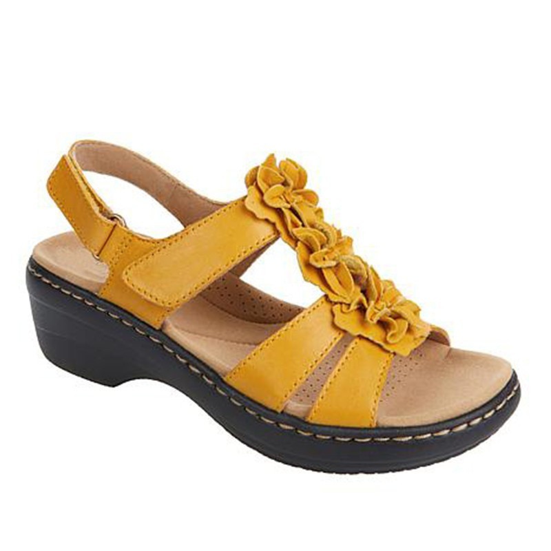 Sandale cu platformă Cristina Gore Floral Comfort