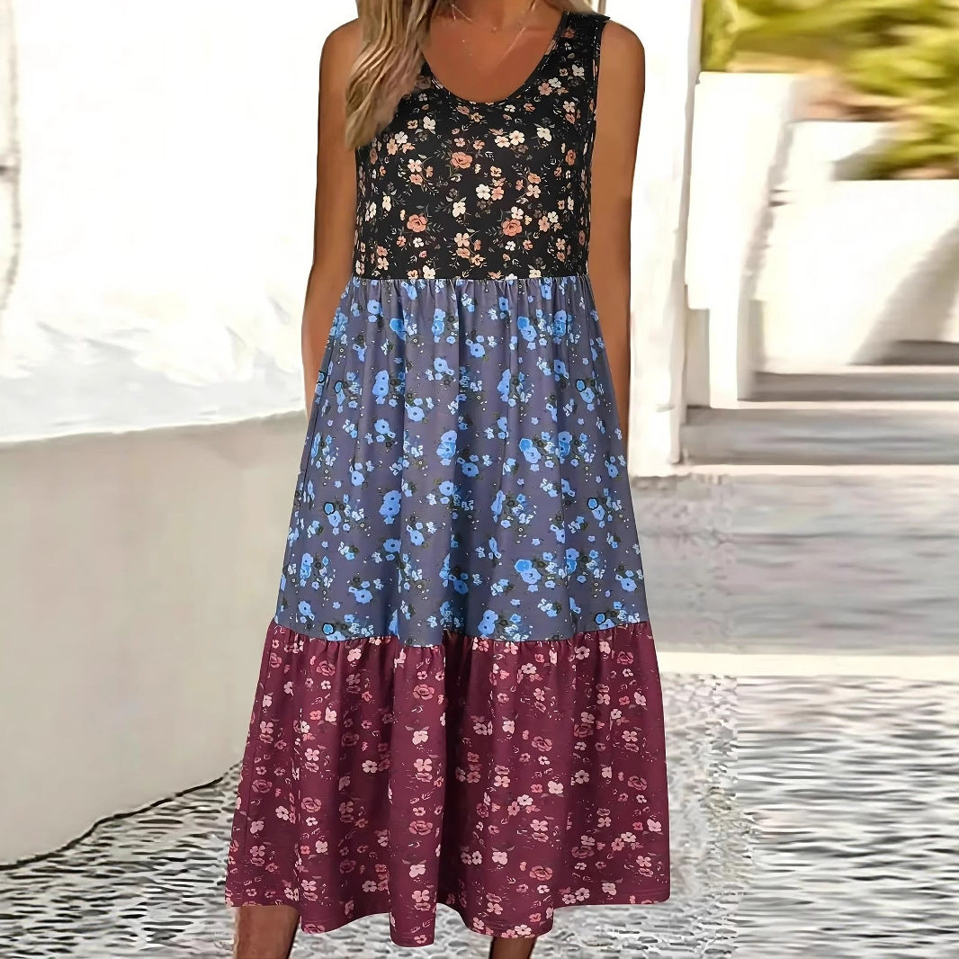 Rochie tip vestă casual cu imprimeu floral Cristina Gore