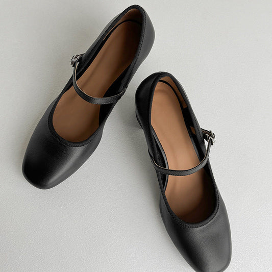 Pantofi cu toc retro Mary Jane de Cristina Gore