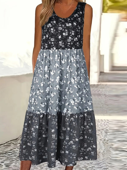 Rochie tip vestă casual cu imprimeu floral Cristina Gore