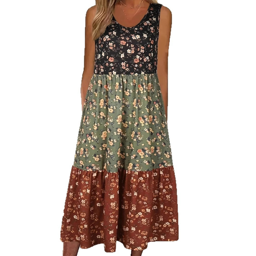 Rochie tip vestă casual cu imprimeu floral Cristina Gore