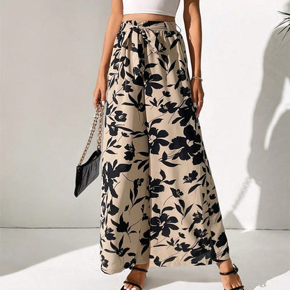 Floral High Waist Wide Leg Pants by Cristina Gore