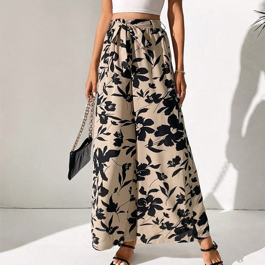 Floral High Waist Wide Leg Pants by Cristina Gore