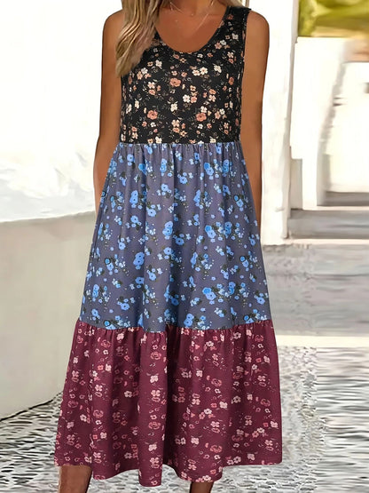 Rochie tip vestă casual cu imprimeu floral Cristina Gore