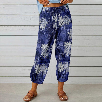 Salopetă de zi cu zi cu imprimeu floral boho Cristina Gore