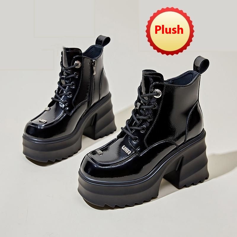 Ghete cu platformă Cristina - Căptușeală din catifea