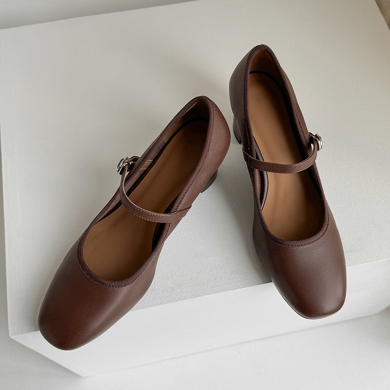 Pantofi cu toc retro Mary Jane de Cristina Gore