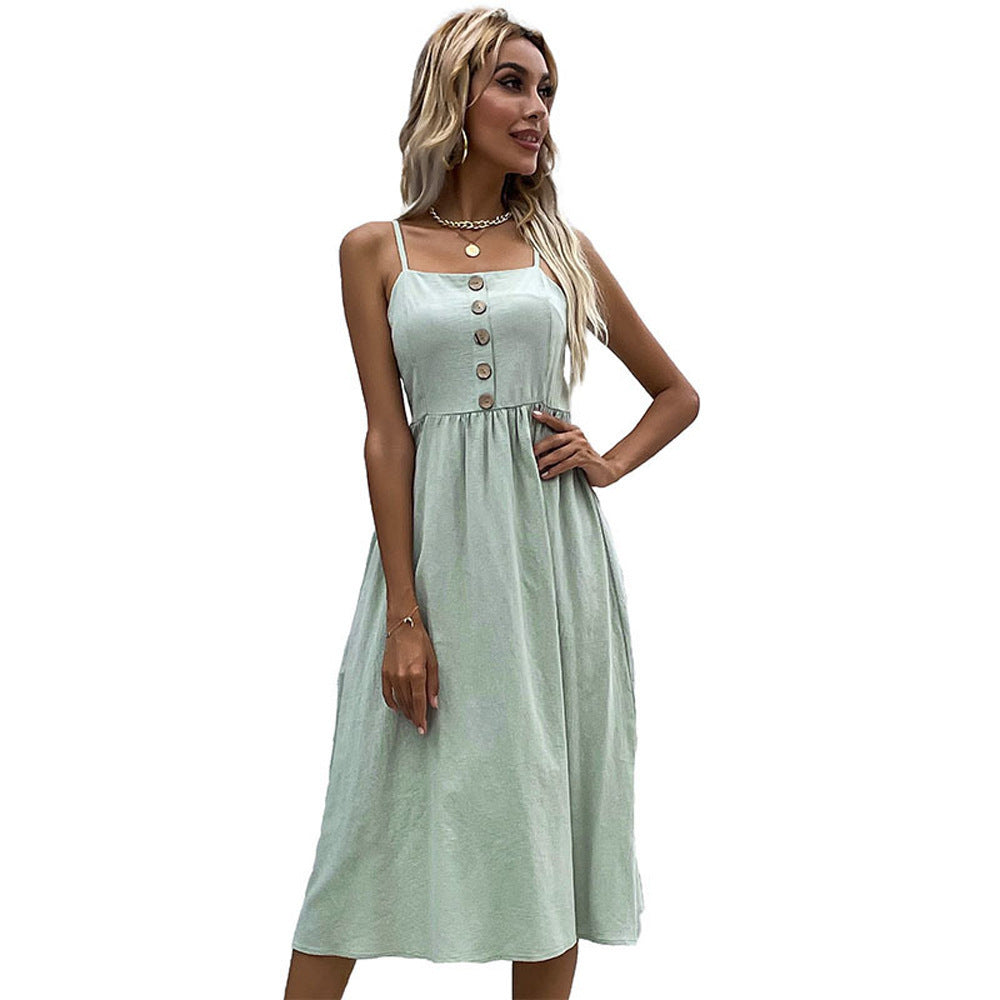 Rochie midi elegantă de vară Cristina Gore din colecția de vară
