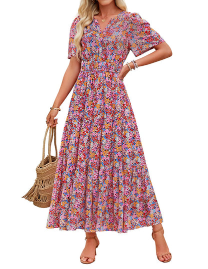 Rochie maxi cu imprimeu floral Cristina Gore Summer Comfort