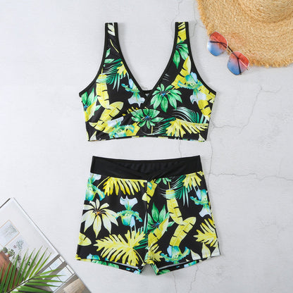 Bikini boxer cu imprimeu vibrant de Cristina Gore