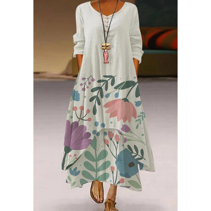 Rochie artistică florală leagăn de Cristina Gore