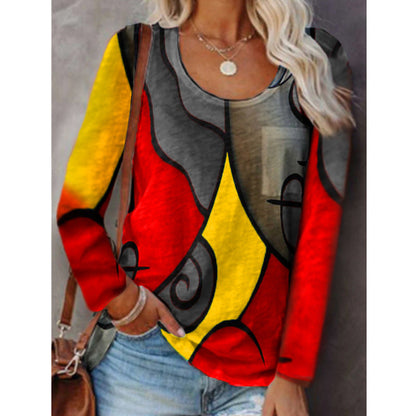 Colorblock Long Sleeve Top by Cristina Gore