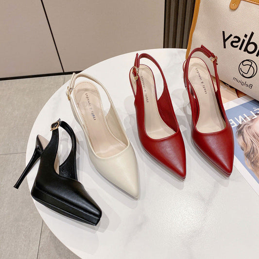 Sandale cu platformă Cristina și tocuri stiletto - Vârf ascuțit elegant