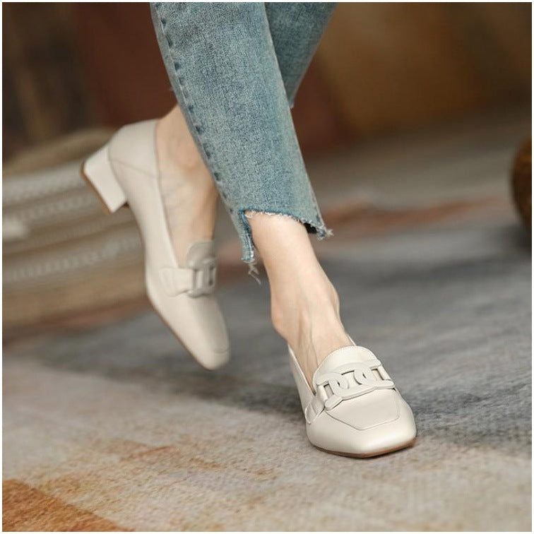 Pantofi cu toc gros și eleganță Cristina Gore