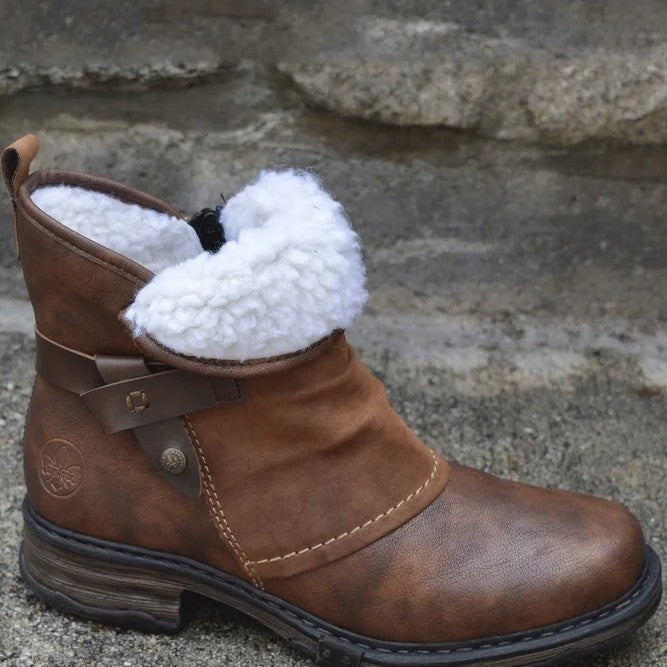 Ghete Cristina cu toc gros - Impermeabile și confortabile