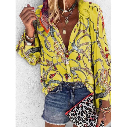 Cămașă cu imprimeu vibrant Cristina Gore Street Style