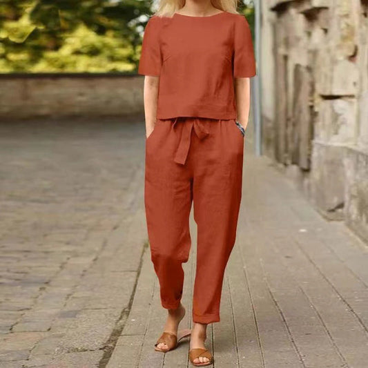Vintage Linen Set by Cristina Gore - Summer Capri Outfit