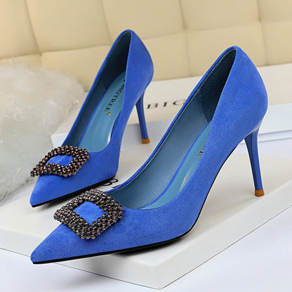 Tocuri stiletto elegante cu strasuri de Cristina Gore