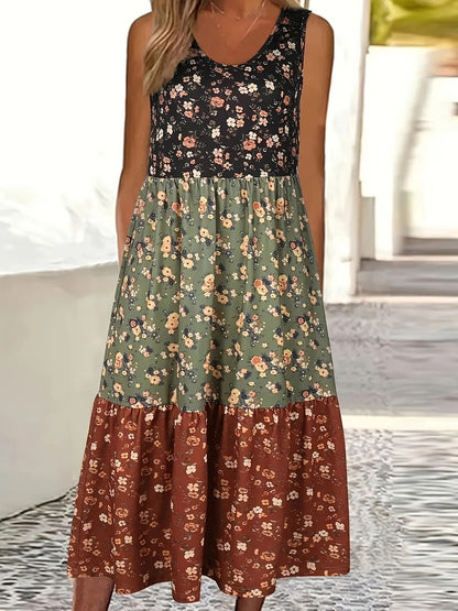 Rochie tip vestă casual cu imprimeu floral Cristina Gore