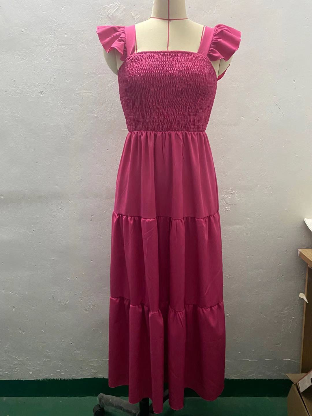 Rochie maxi elegantă cu volane de Cristina Gore