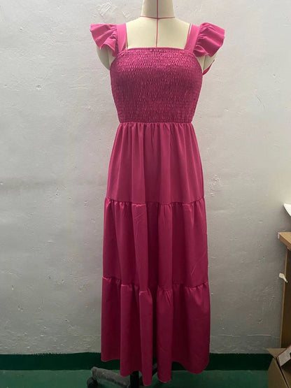 Rochie maxi elegantă cu volane de Cristina Gore
