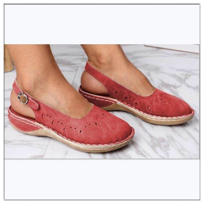 Sandale plate Cristina cu talpă Tendon Comfort