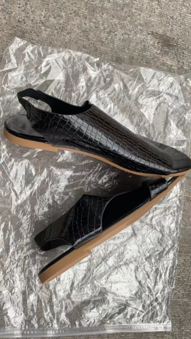 Sandale romane Cristina – Confort la purtare, cu vârf deschis