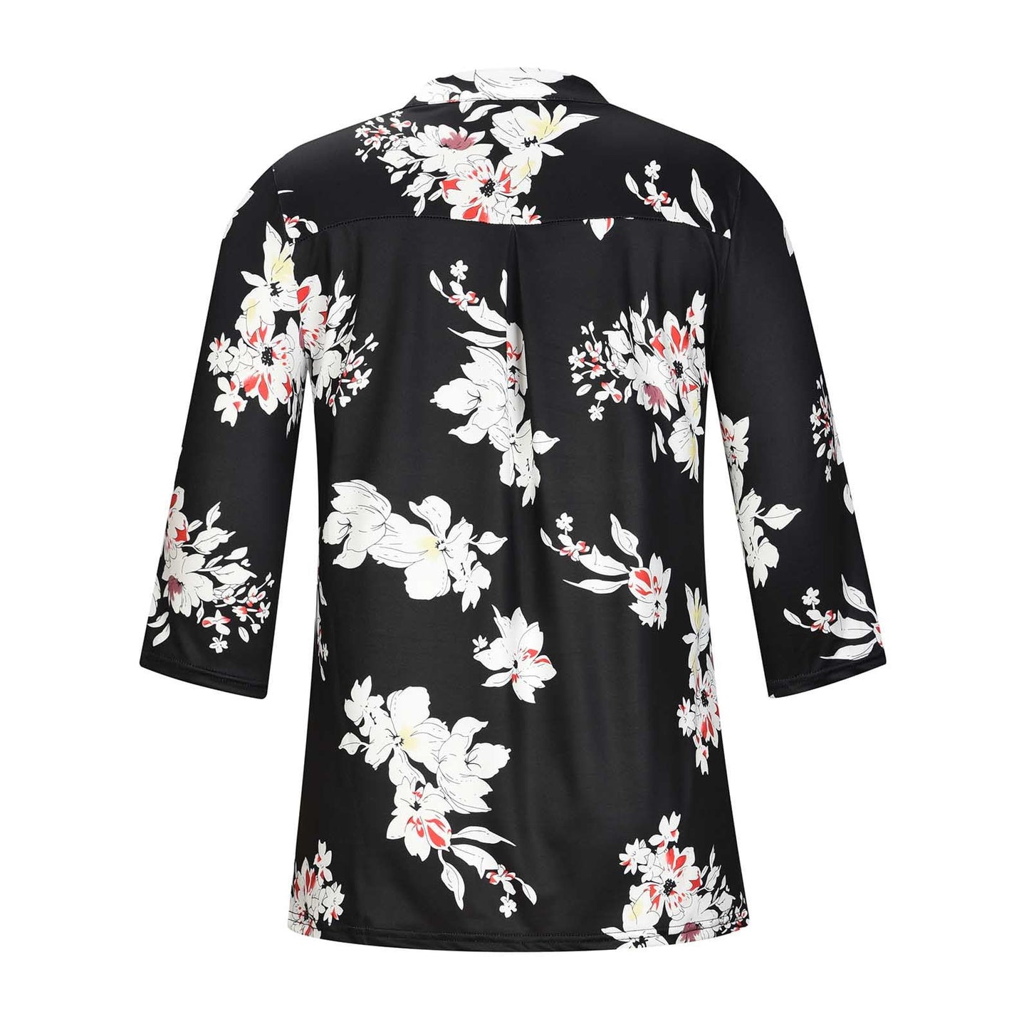 Top floral cu decolteu în V de Cristina Gore