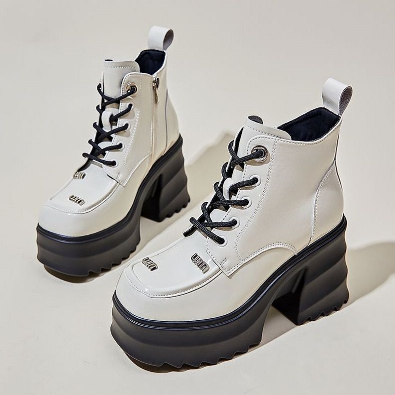 Ghete cu platformă Cristina - Căptușeală din catifea