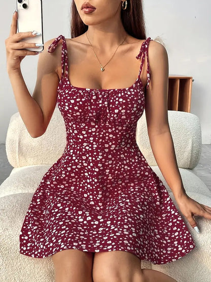 Rochie elegantă cu bretele florale de Cristina Gore