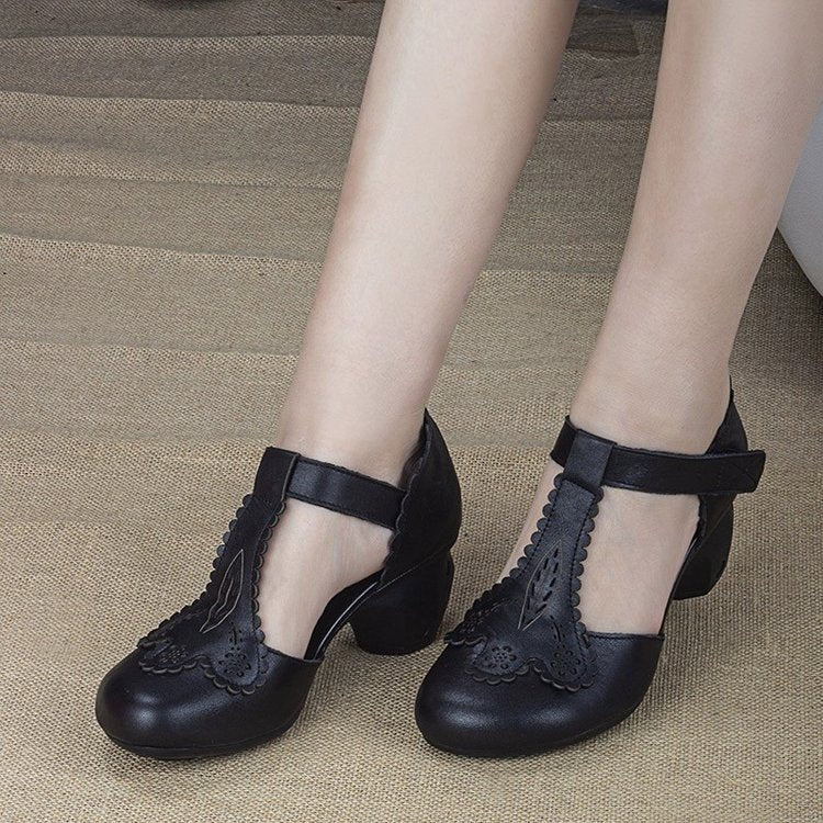 Sandale de vară Cristina cu vârful închis - Stil vintage