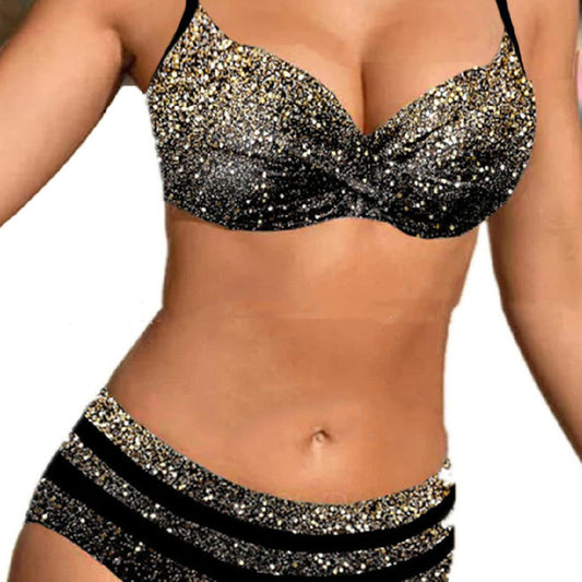 Set bikini cu talie înaltă Cristina - Stil îndrăzneț